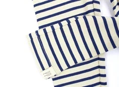 Petit Piao ensign blue/dark off white stribede leggings modal